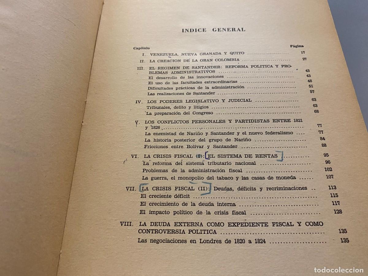 Libros de segunda mano: EL R&Eacute;GIMEN DE SANTANDER EN LA GRAN COLOMBIA. - SIN TAPAS - Foto 5