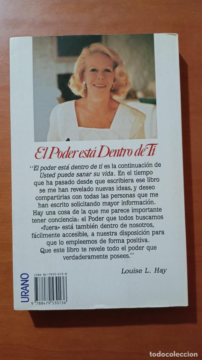 Libros de segunda mano: El poder est&aacute; dentro de ti - Louise L. Hay - Foto 2
