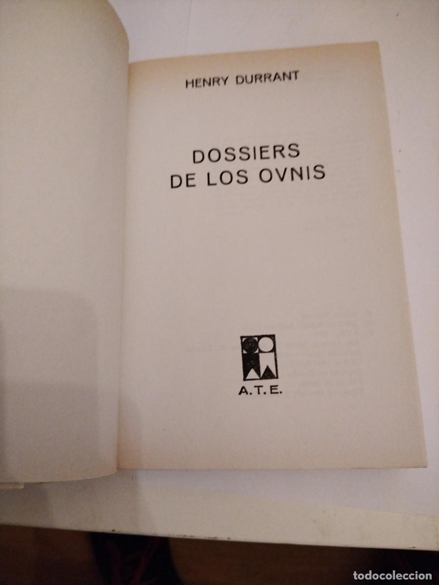 Libros de segunda mano: Dossiers de los ovnis-Henry durrant - Foto 4