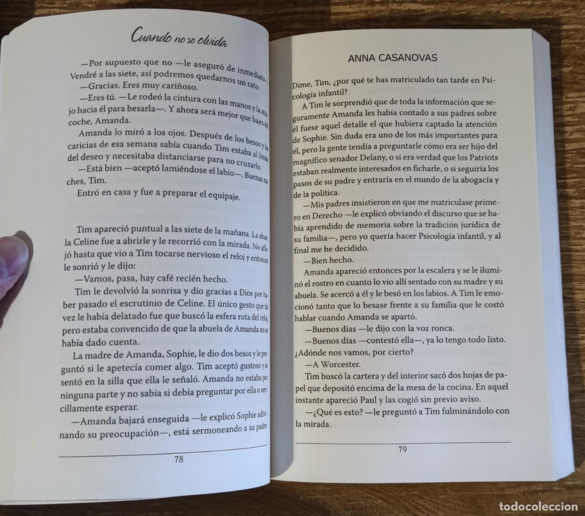Libros de segunda mano: Libro - Cuando no se olvida (2014) Anna Casanovas - Foto 2