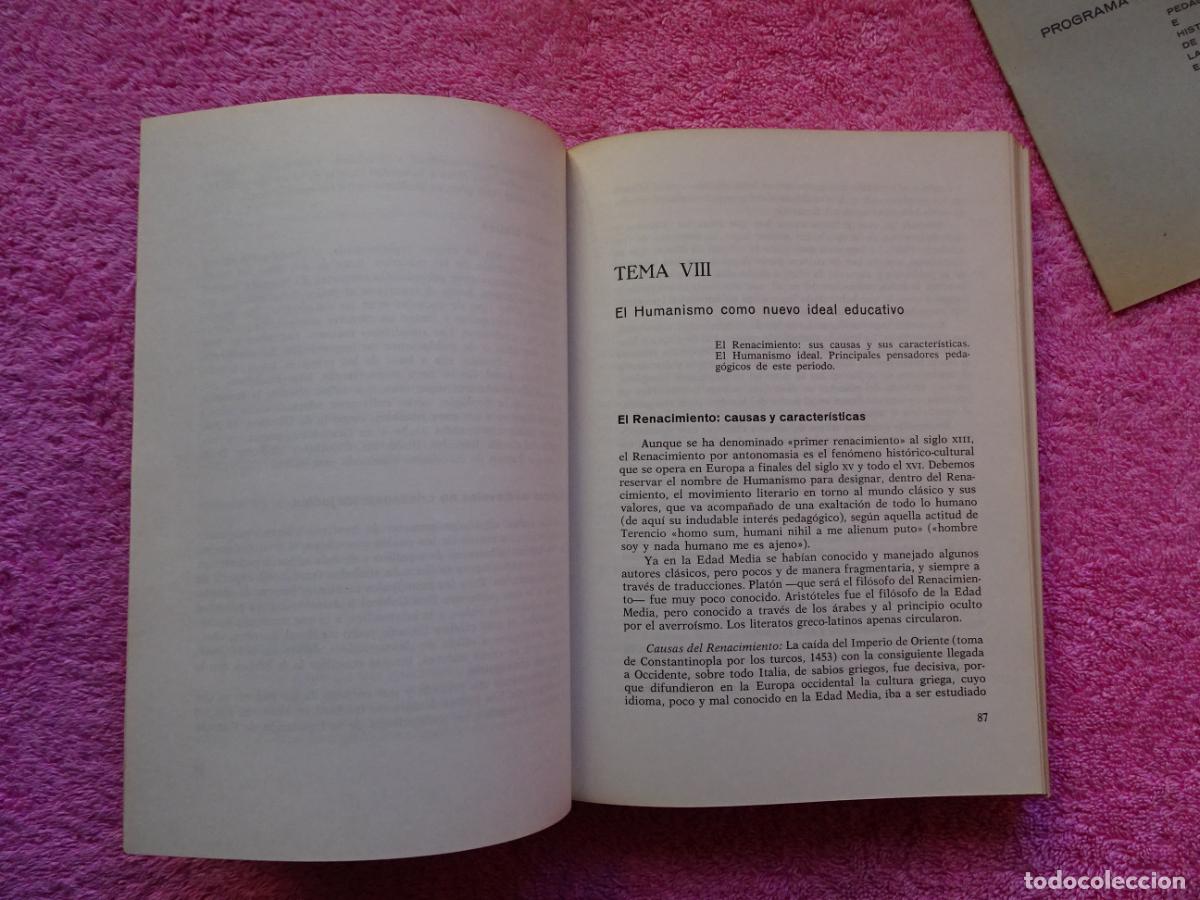 Libros de segunda mano: historia de la educaci&oacute;n jes&uacute;s llopis 1969 edici&oacute;n 1&ordf; con librito de programa - Foto 10