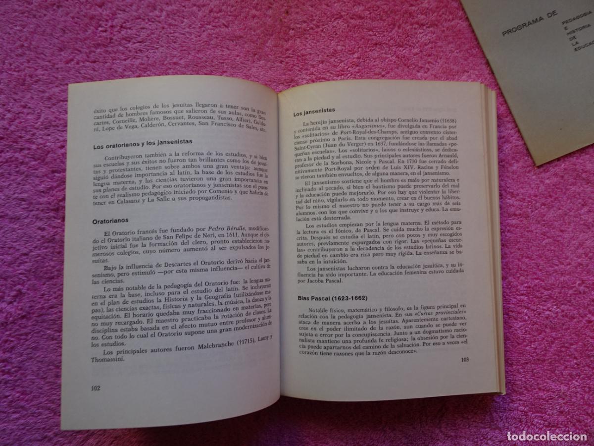 Libros de segunda mano: historia de la educaci&oacute;n jes&uacute;s llopis 1969 edici&oacute;n 1&ordf; con librito de programa - Foto 11