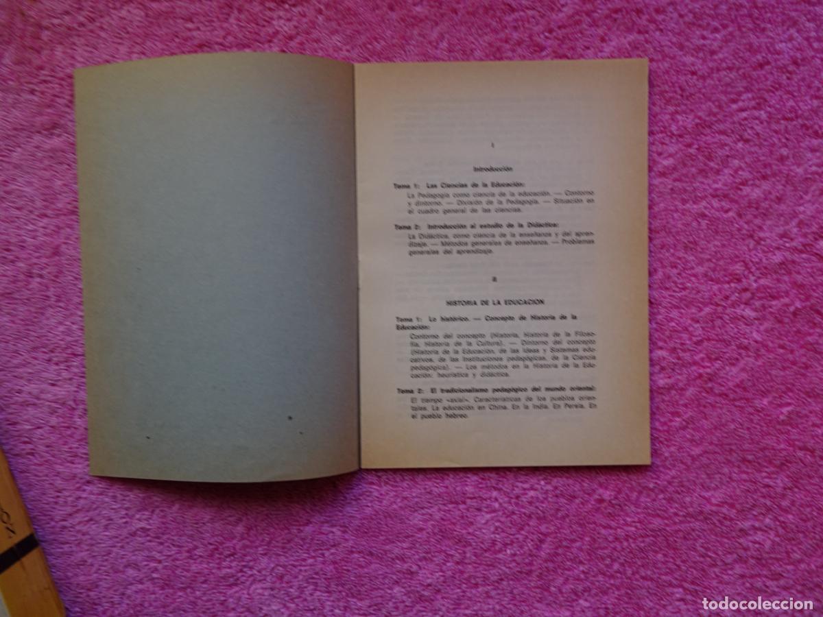 Libros de segunda mano: historia de la educaci&oacute;n jes&uacute;s llopis 1969 edici&oacute;n 1&ordf; con librito de programa - Foto 22
