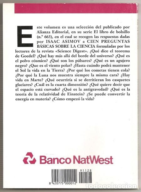 Libros de segunda mano: Preguntas b&aacute;sicas sobre la ciencia (Isaac Asimov) / Biblioteca de El Sol, 15 - CECISA, 1991 - Foto 2