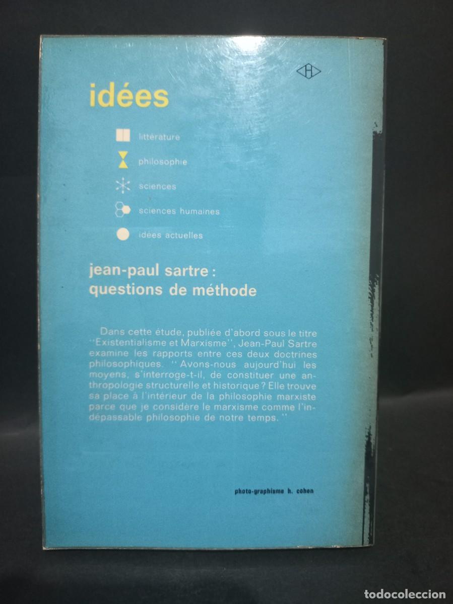 Libros de segunda mano: JEAN-PAUL SARTRE - QUESTIONS DE M&Eacute;THODE - 1967 - Foto 3