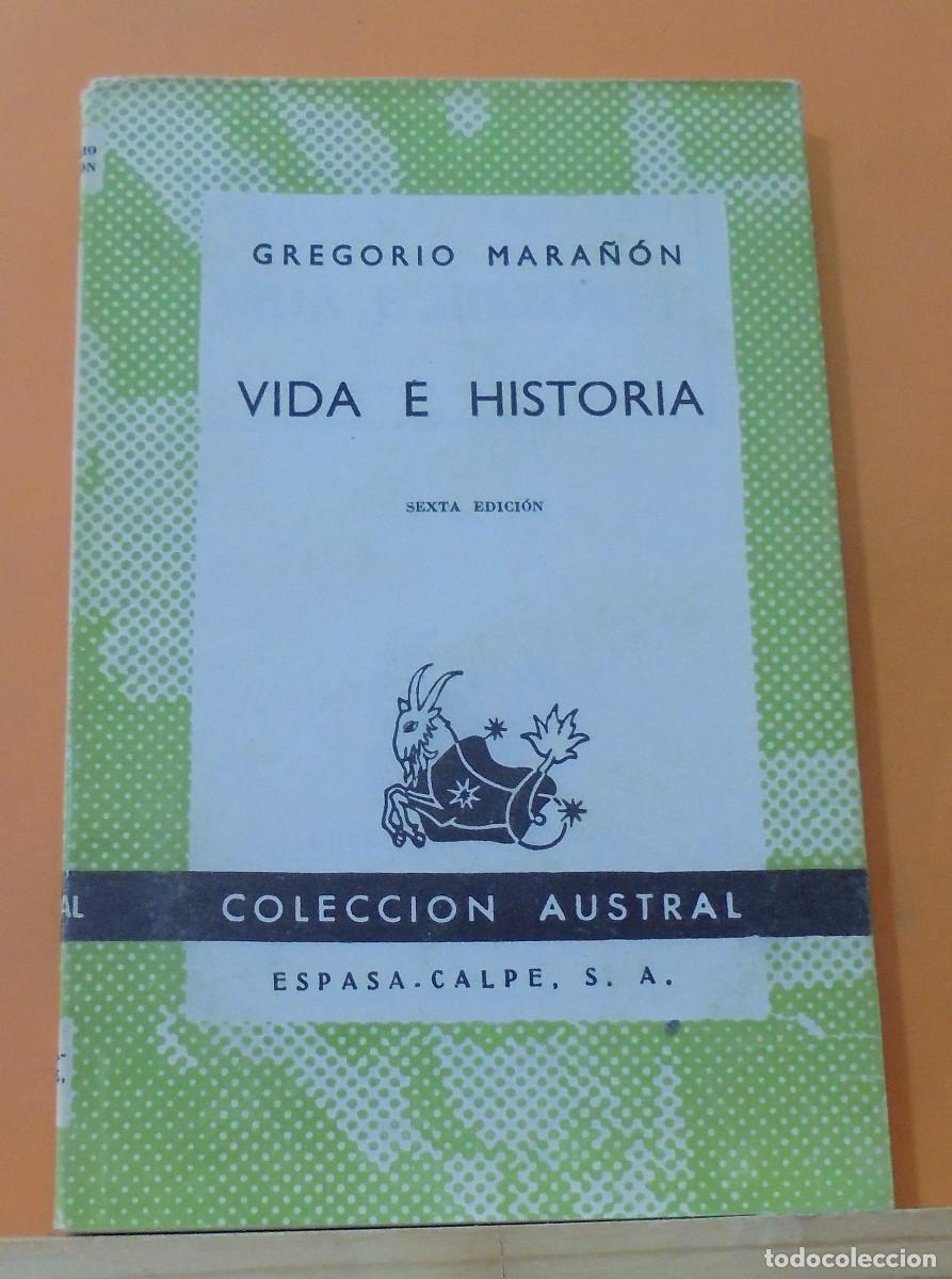 Libros de segunda mano: Vida e historia. Gregorio Mara&ntilde;on - Foto 1