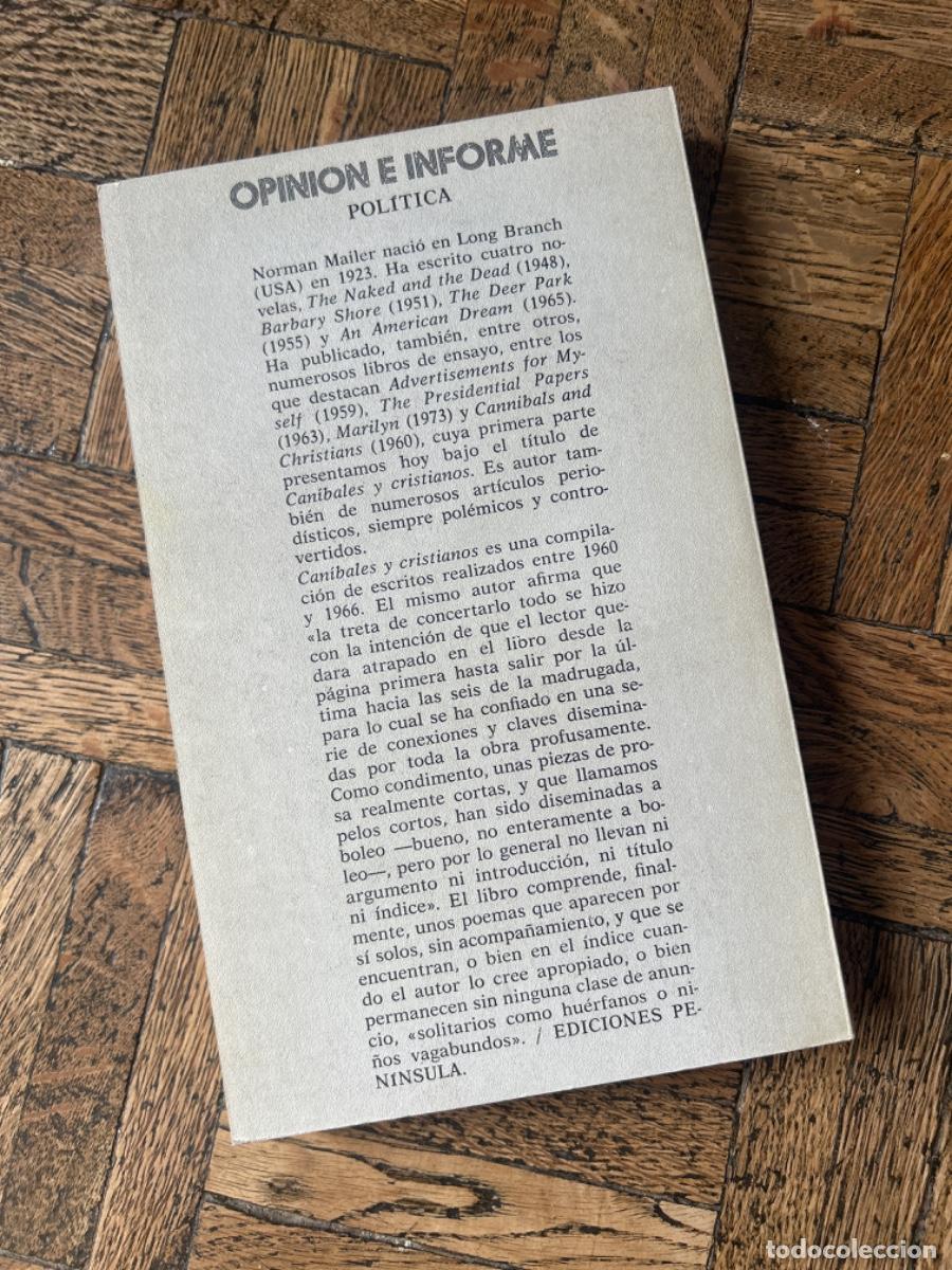 Libros de segunda mano: Can&iacute;bales y Cristianos - Norman Mailer - Foto 4