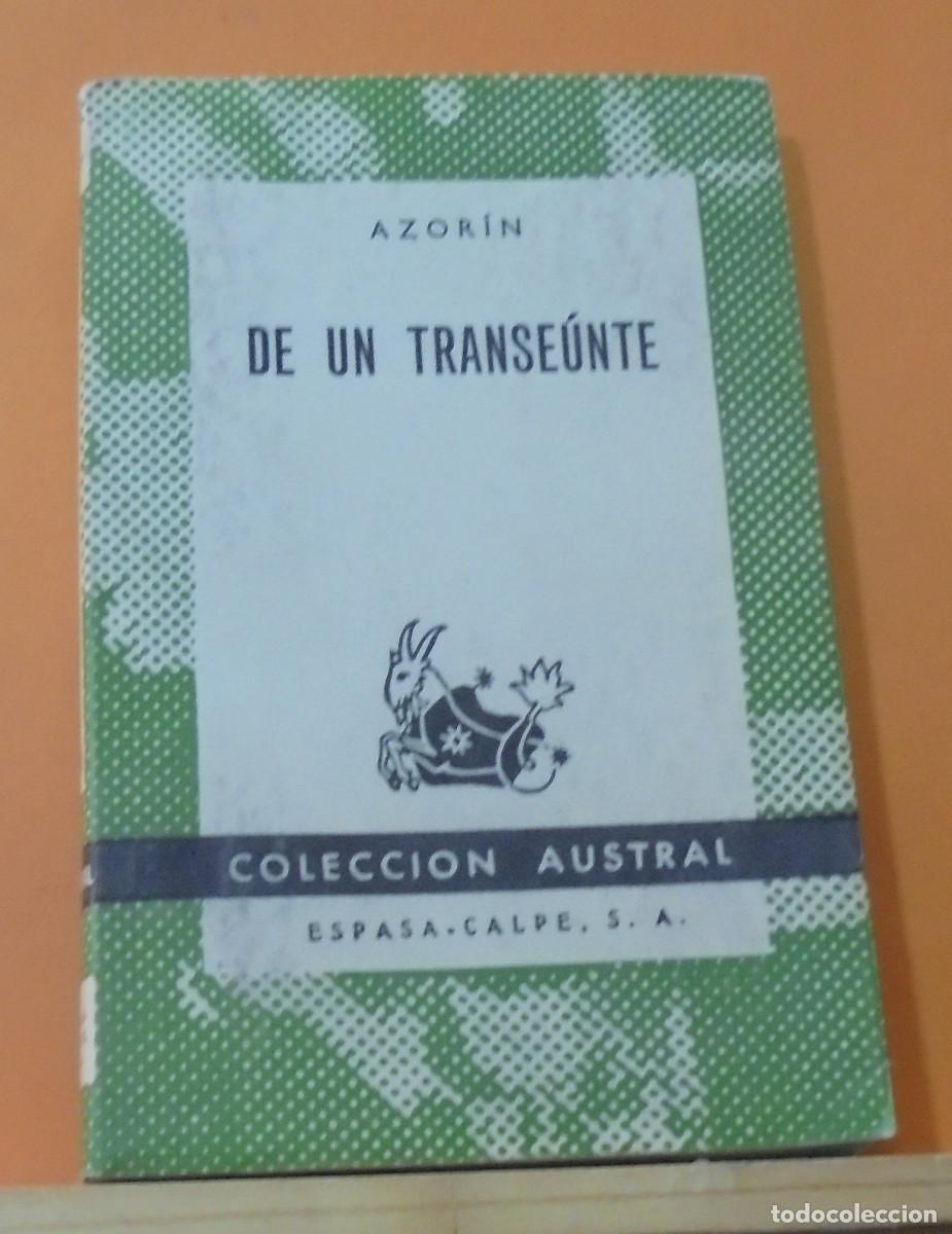 Libros de segunda mano: De un transe&uacute;nte. Azor&iacute;n - Foto 1