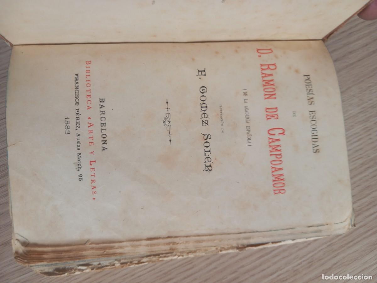Libros de segunda mano: LIBRO POESIAS ESCOGIDAS 1883 - Foto 5