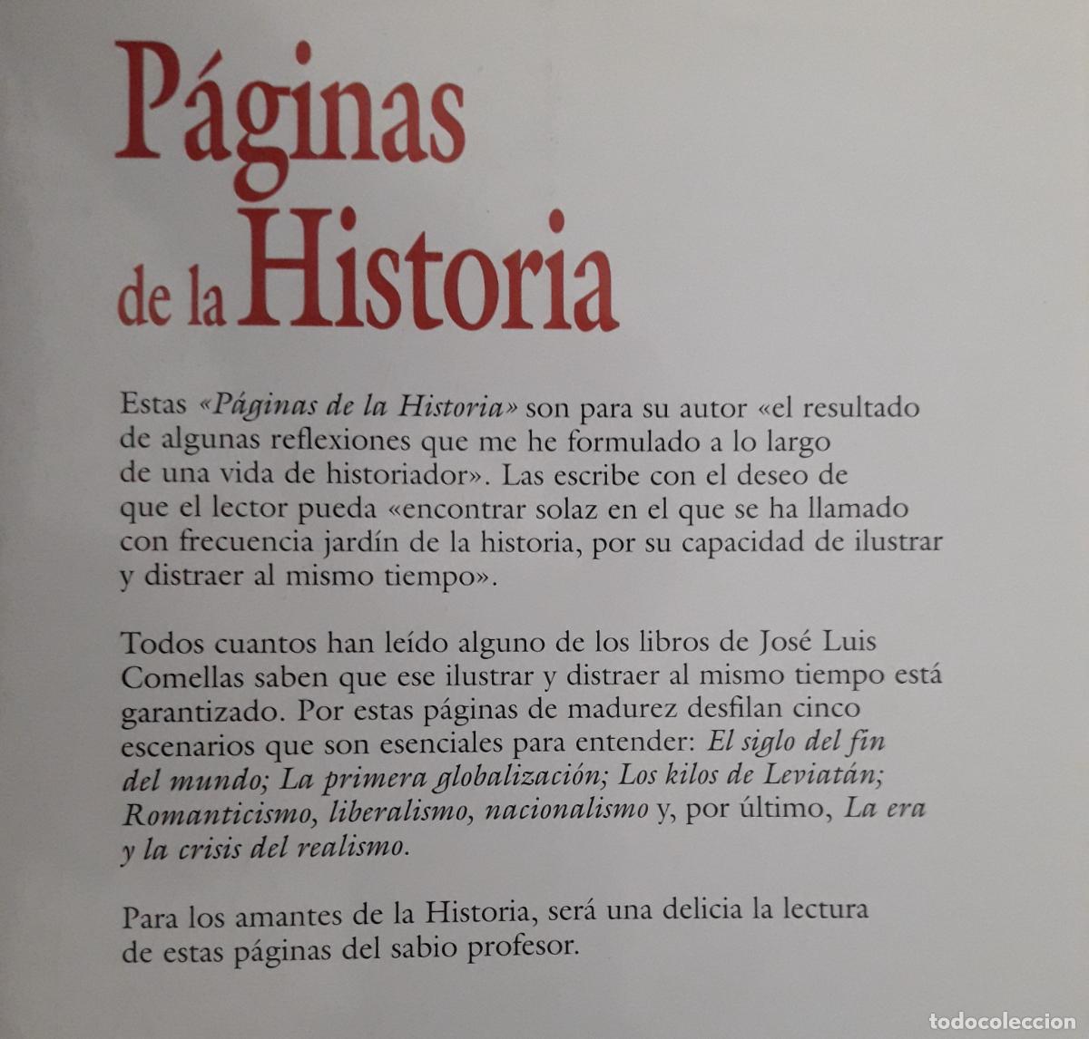 Libros de segunda mano: P&aacute;ginas de la Historia. Jos&eacute; Luis Comellas. RIALP - Foto 2