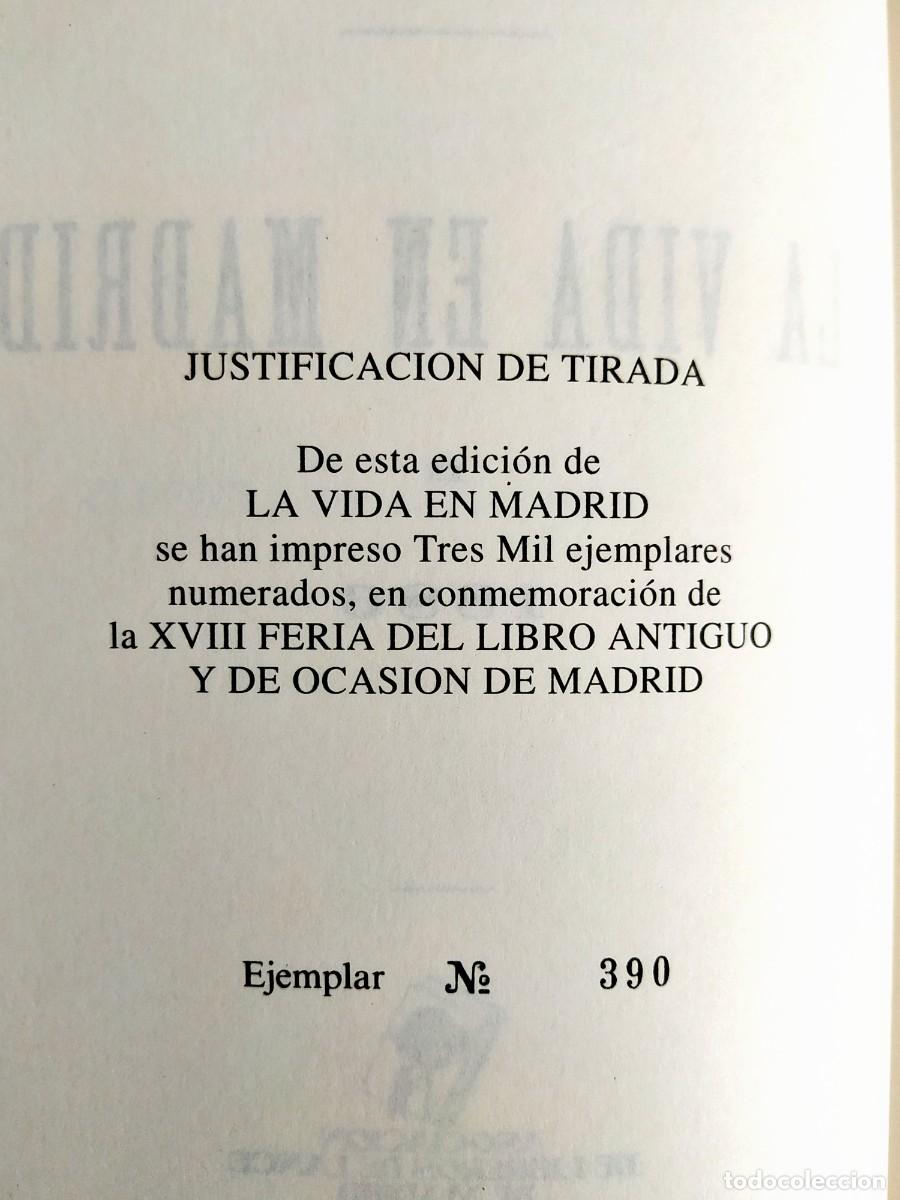 Libros de segunda mano: ENRIQUE SEP&Uacute;LVEDA: LA VIDA EN MADRID - ED. NUMERADA - NUEVO - Foto 4
