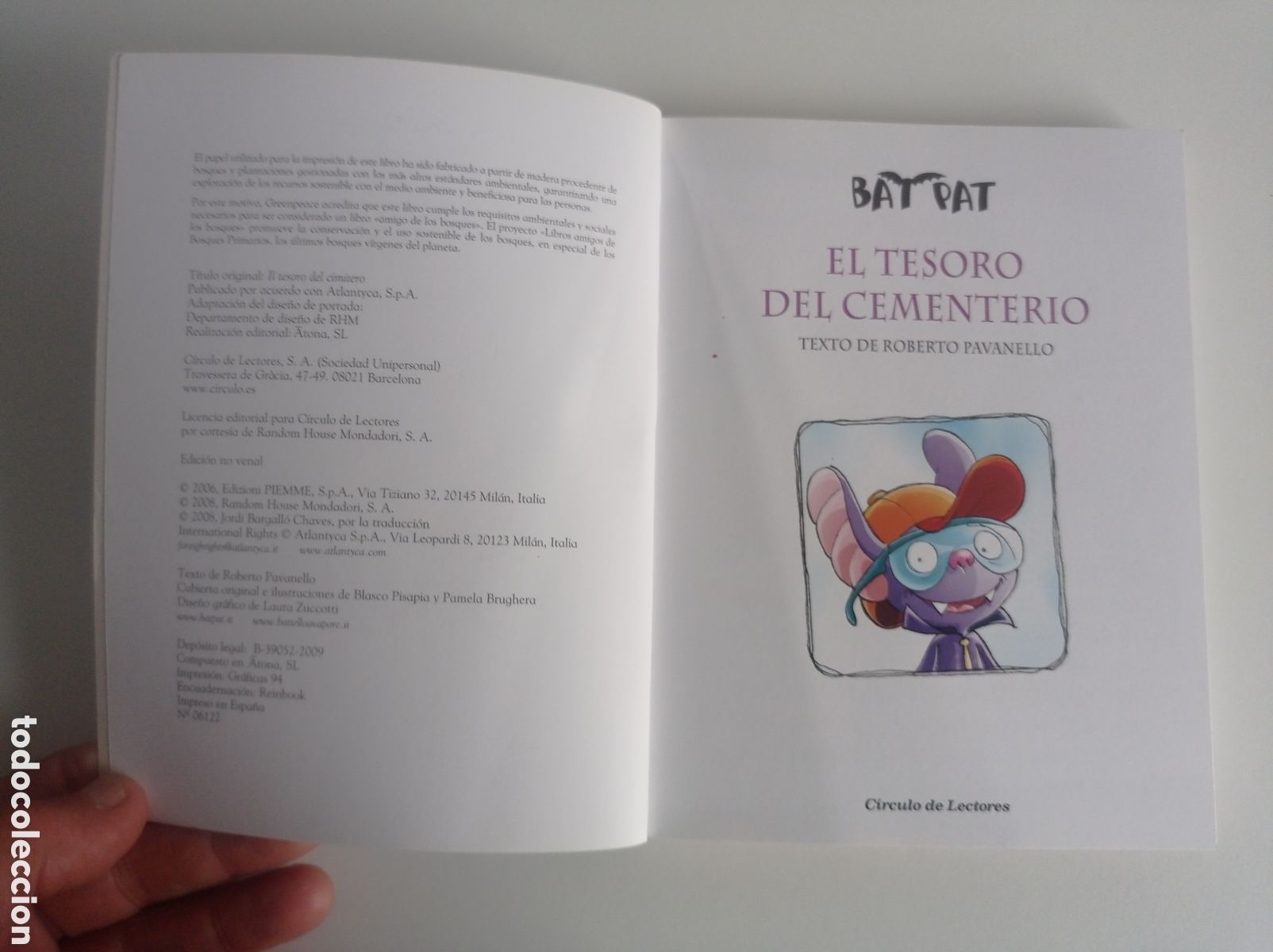 Libros de segunda mano: BAT PAT, EL TESORO DEL CEMENTERIO, ESTADO EXCELENTE - Foto 3