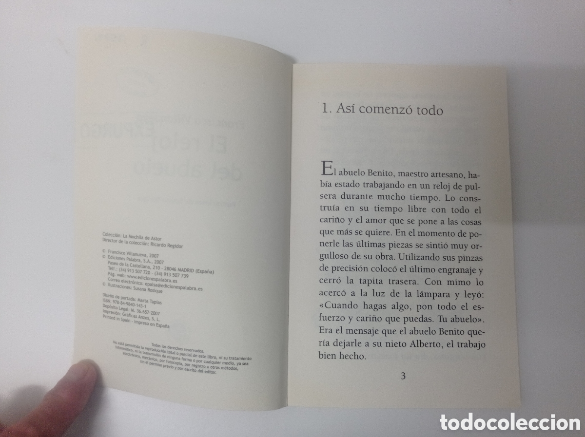 Libros de segunda mano: LA MOCHILA DE ASTOR, EL RELOJ DEL ABUELO, ESTADO ACEPTABLE - Foto 3