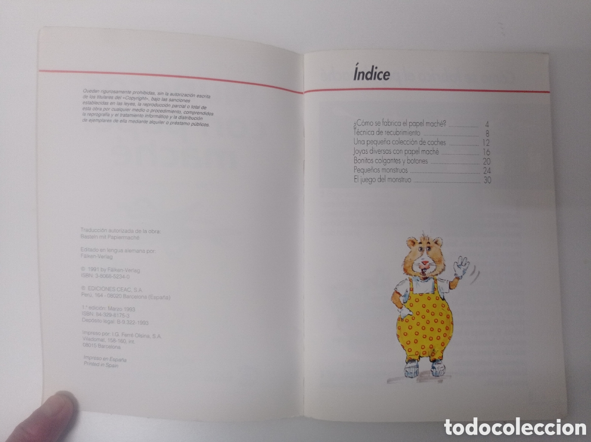 Libros de segunda mano: MU&Ntilde;ECOS CON PAPEL MACHE, HOBBY INFANTIL, ESTADO ACEPTABLE - Foto 3