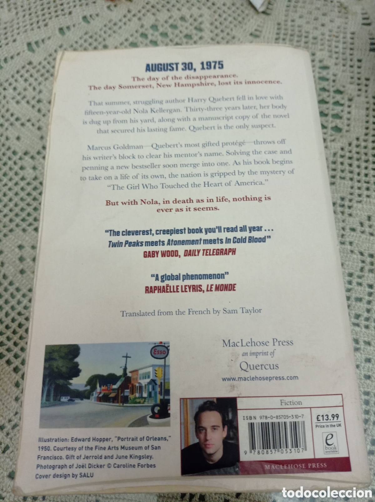 Libros de segunda mano: THE TRUTH ABOUT THE HARRY QUEBERT AFFAIR,JO&Euml;L DICKER(EDICI&Oacute;N INGL&Eacute;S) - Foto 2