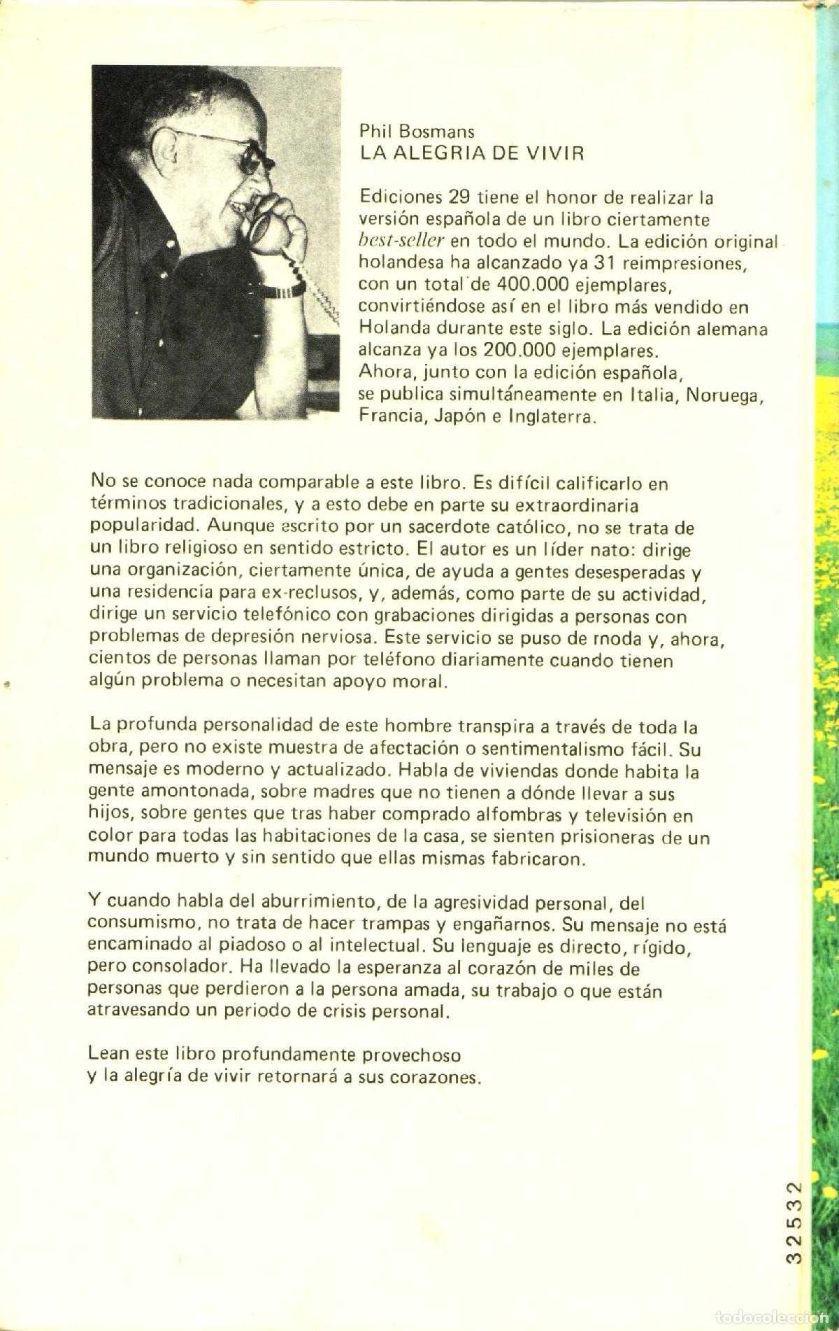 Libros de segunda mano: La alegria de vivir - Bosmans, Phil - Foto 3