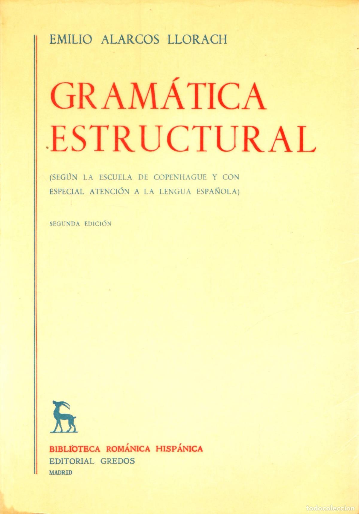 Libros de segunda mano: Gramatica estructural - Alarcos Llorach, Emilio - Foto 1