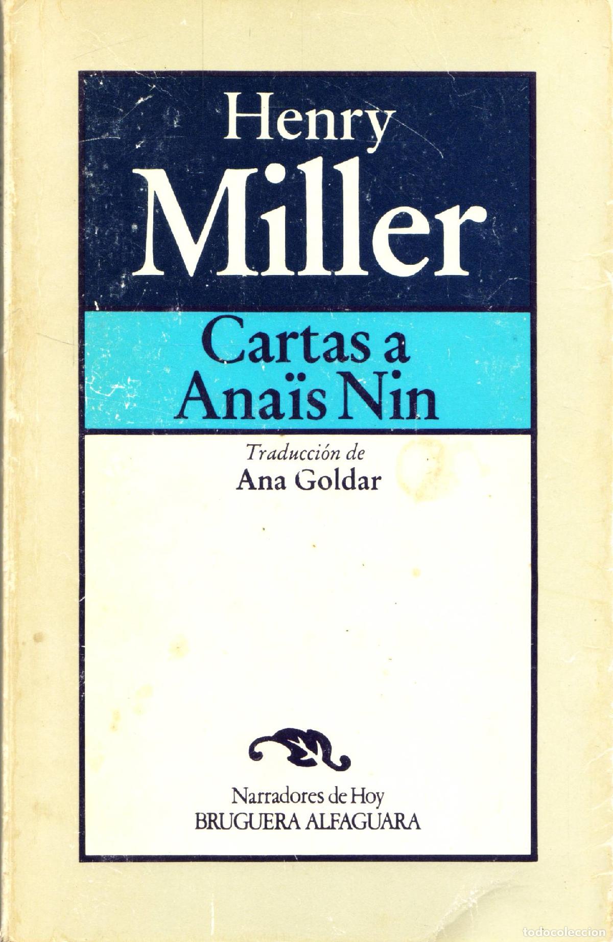 Libros de segunda mano: Cartas a Anais Nin - Miller, Henry - Foto 1