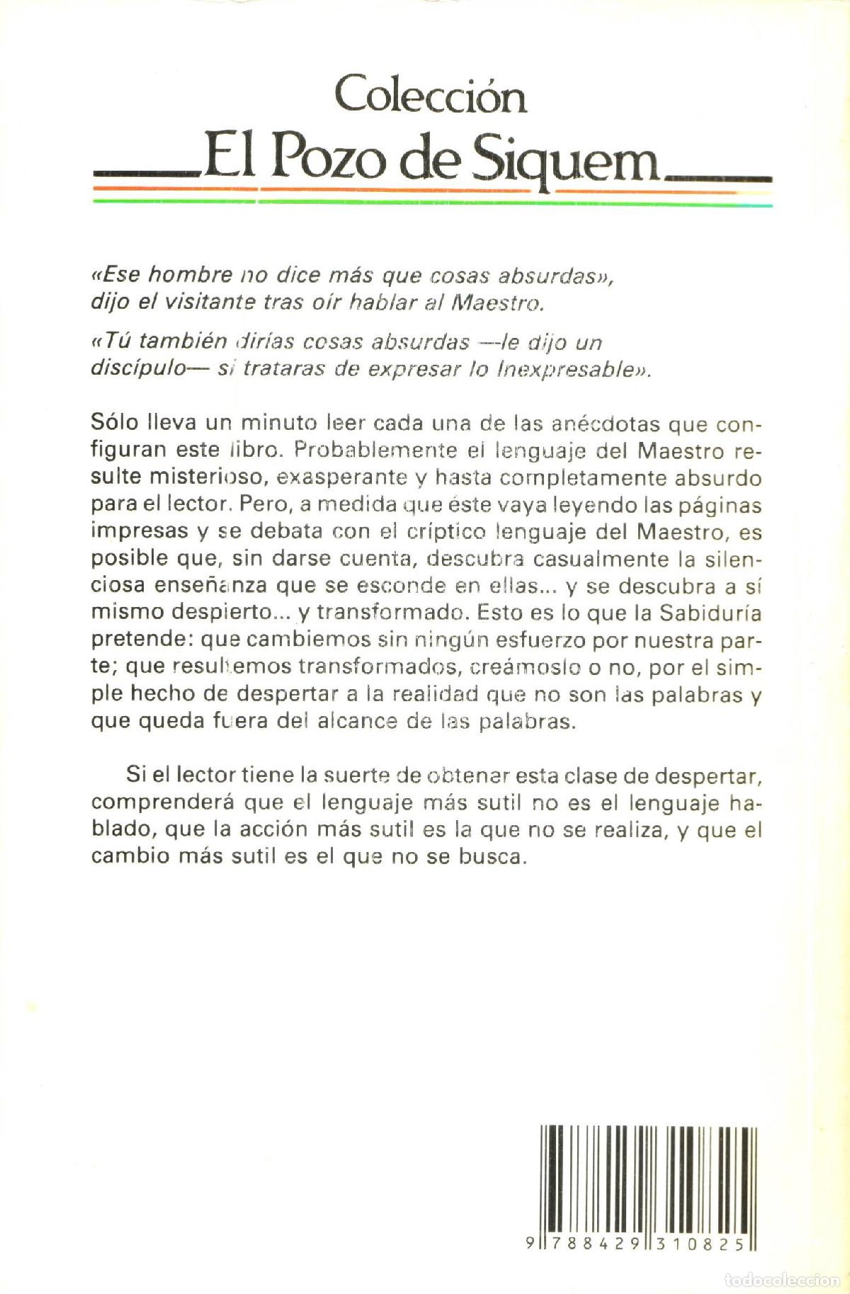Libros de segunda mano: Un minuto para el absurdo - de Mello, Anthony - Foto 2