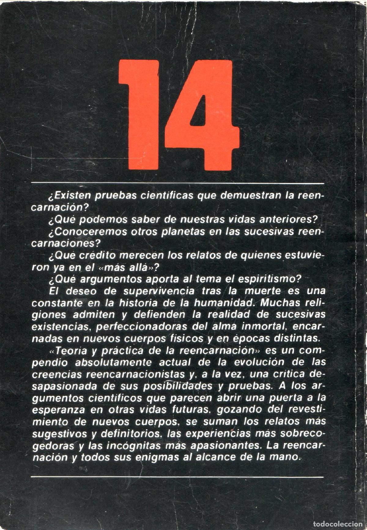 Libros de segunda mano: Teoria y practica de la reencarnacion - Foto 2