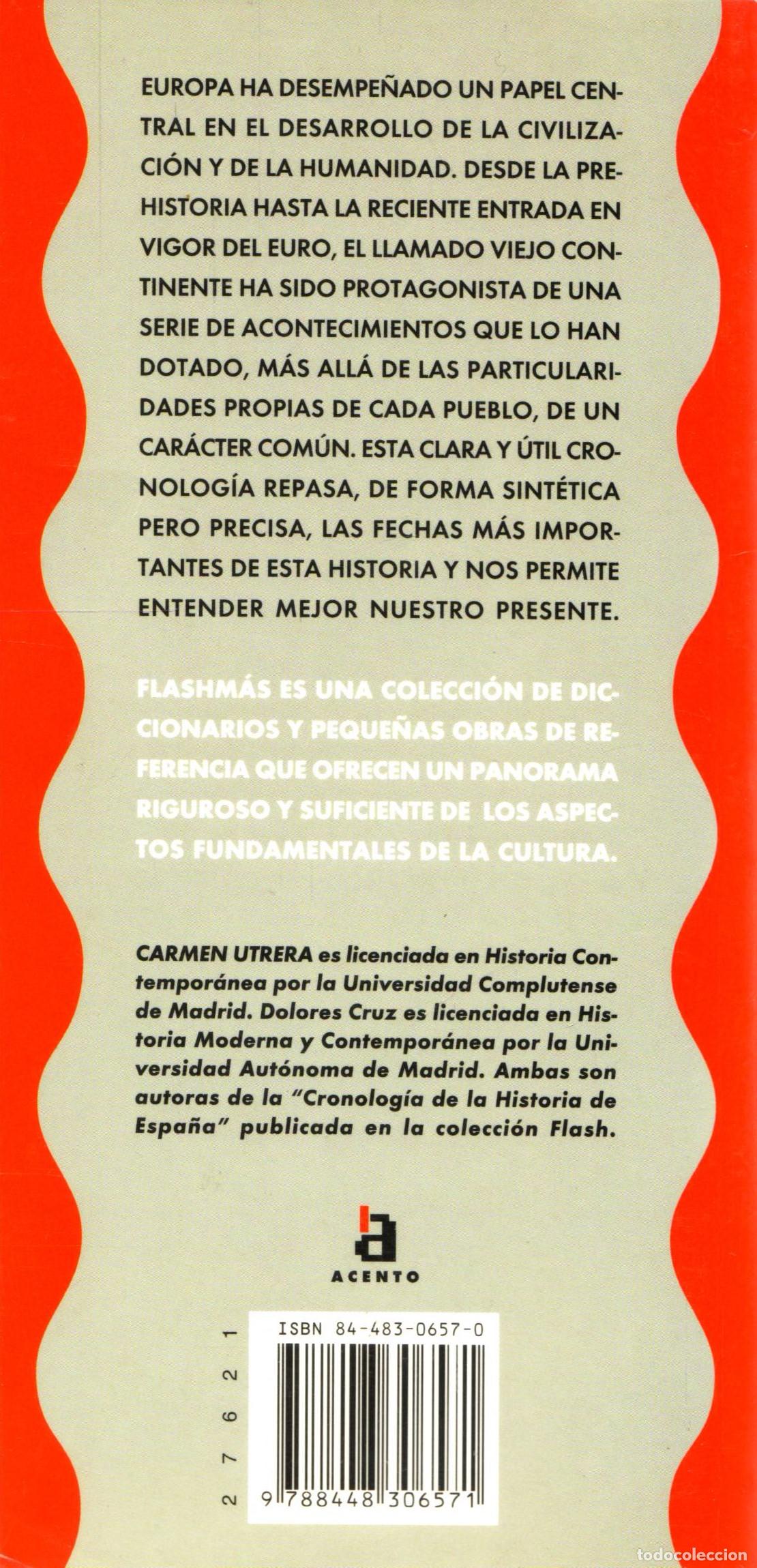 Libros de segunda mano: Cronologia de Europa - Utrera, Carmen - Foto 2
