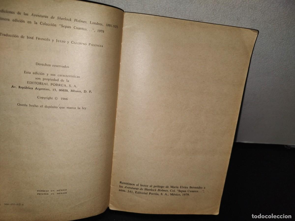 Libros de segunda mano: 98- AVENTURAS DE SHERLOCK HOLMES - CONAN DOYLE - Foto 5