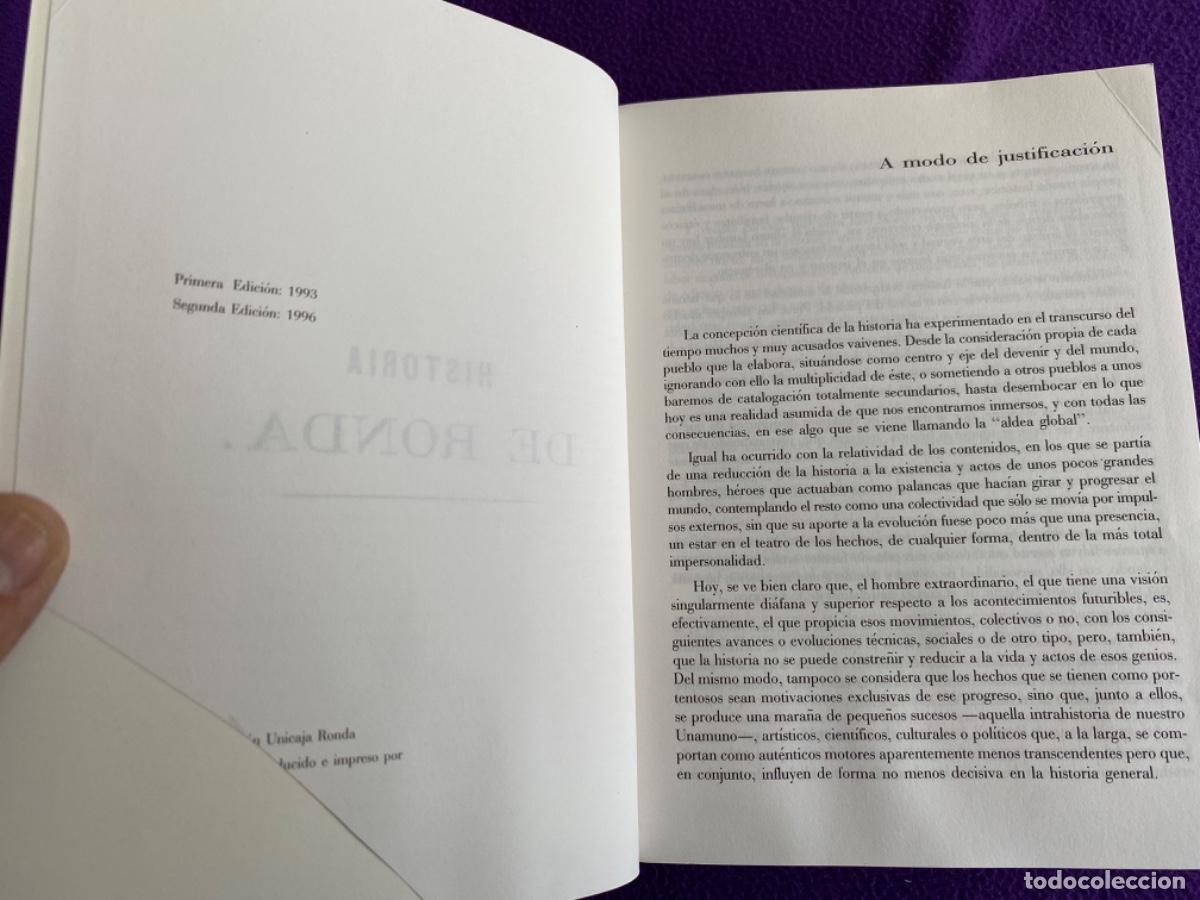 Libros de segunda mano: Historia de Ronda.- Moreti, Juan Jos&eacute; - Foto 4