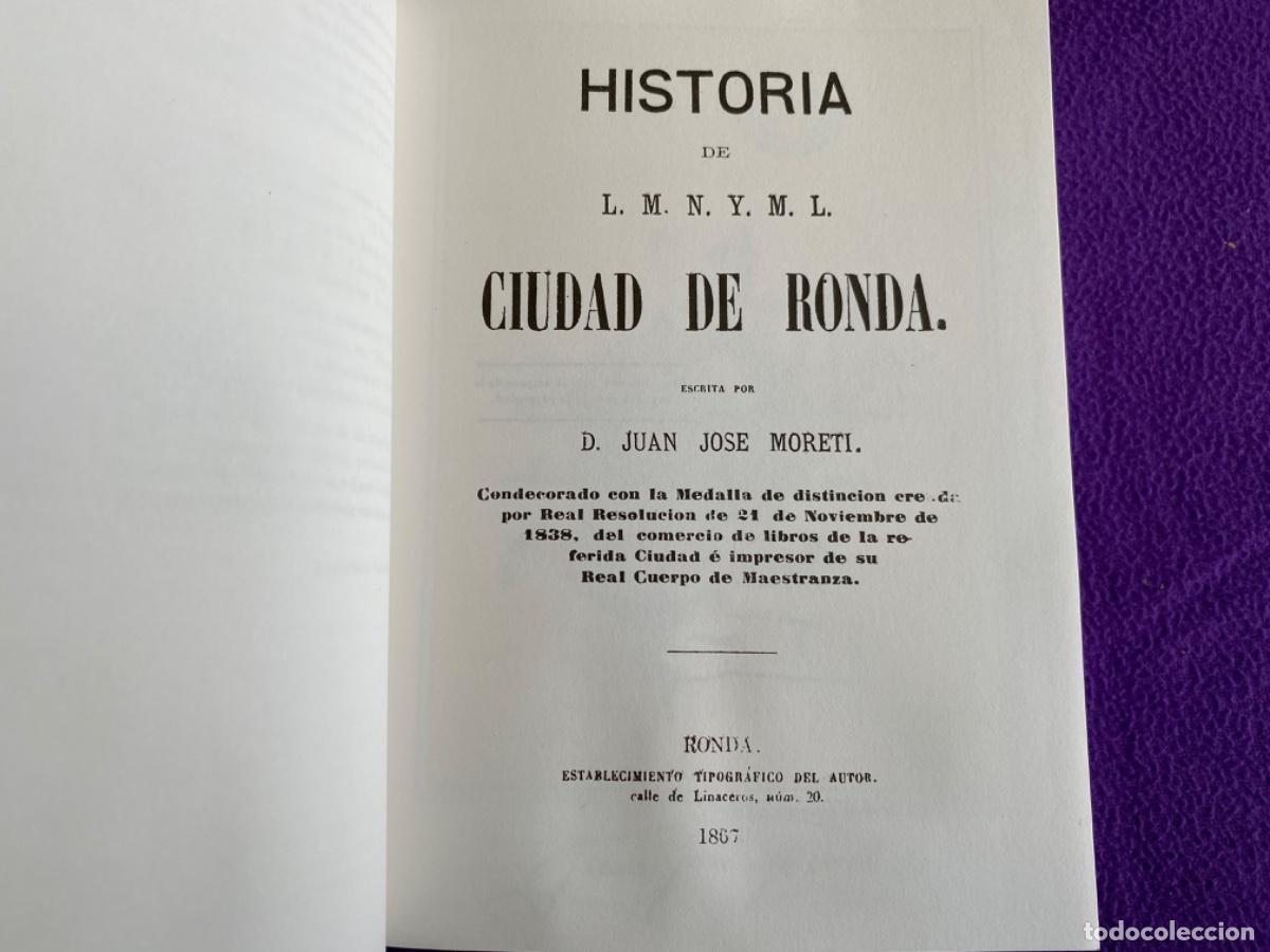 Libros de segunda mano: Historia de Ronda.- Moreti, Juan Jos&eacute; - Foto 5