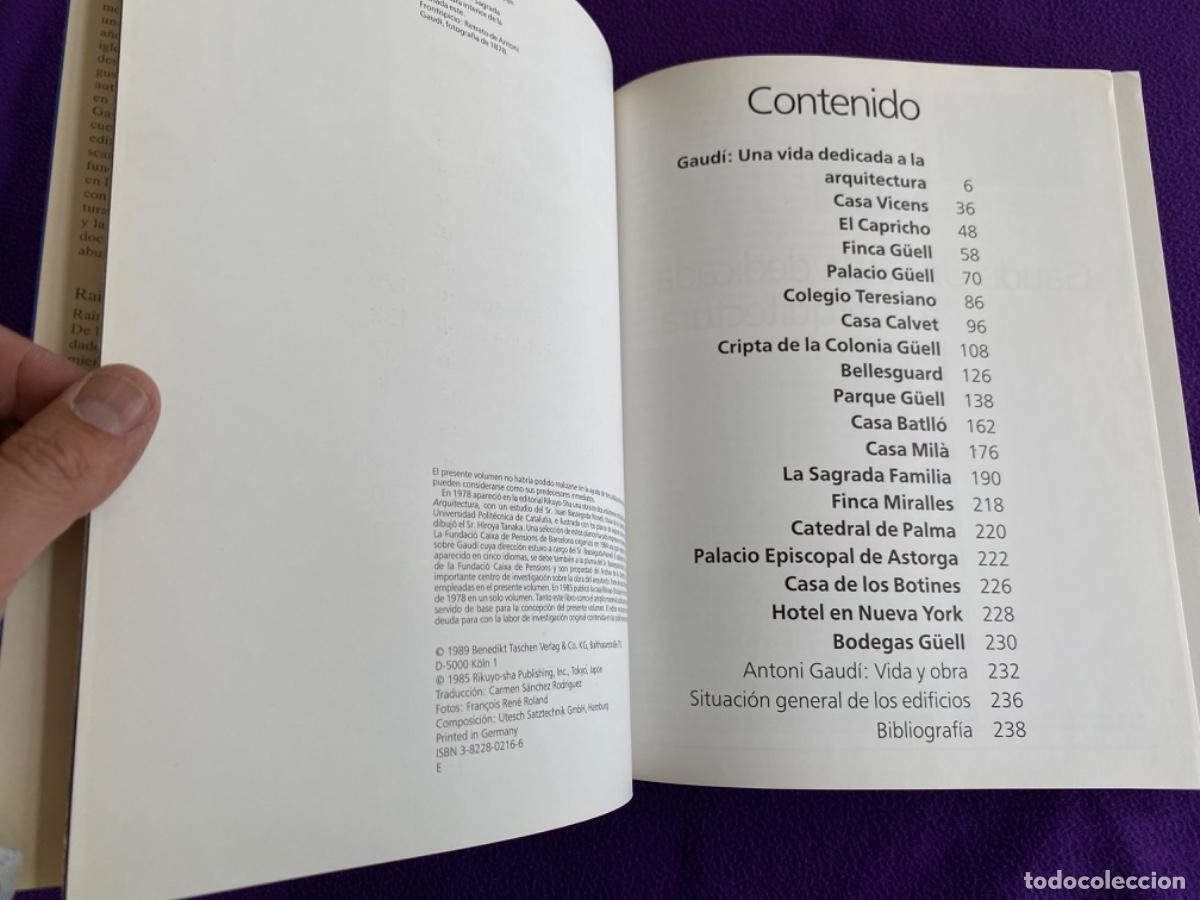 Libros de segunda mano: ANTONI GAUD&Iacute;. RAINER ZERBST. TASCHEN - Foto 3
