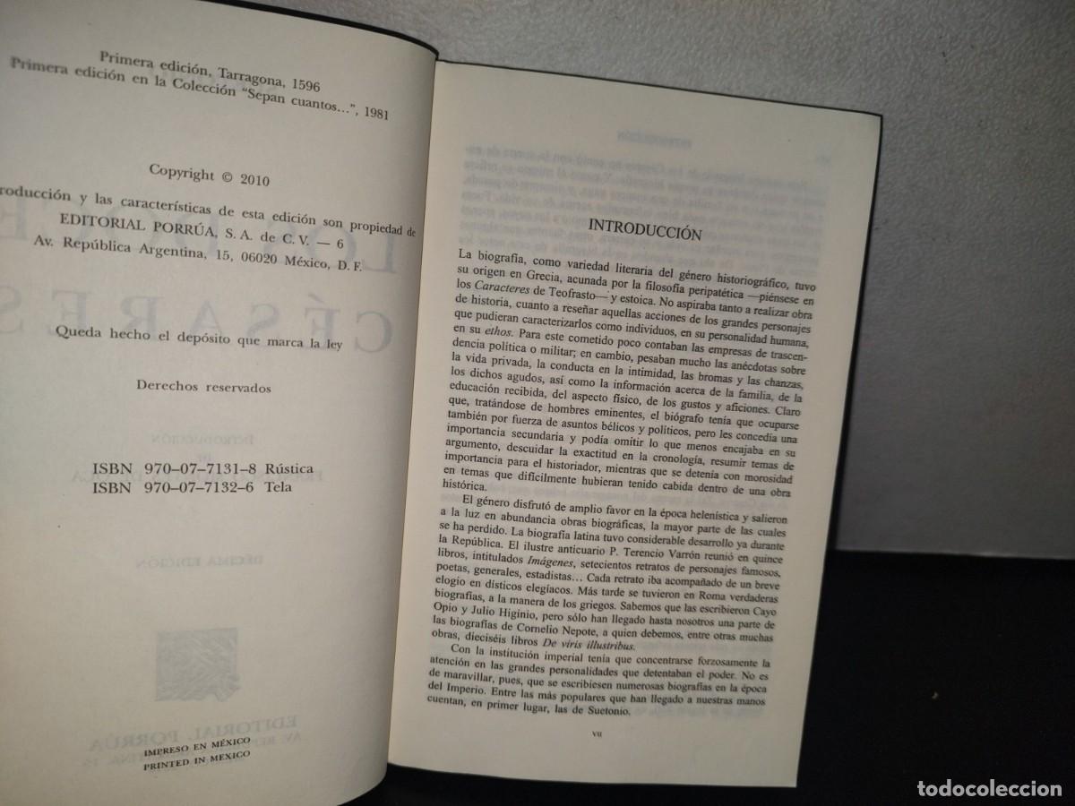 Libros de segunda mano: 98- LOS DOCE C&Eacute;SARES - SUETONIO - EDITORIAL PORR&Uacute;A - Foto 5