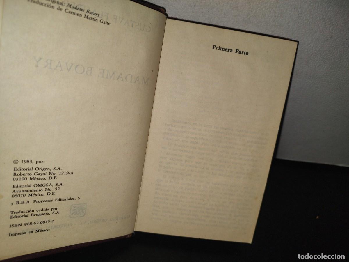 Libros de segunda mano: 98- MADAME BOVARY - GUSTAVE FLAUBERT - 1983 - Foto 4