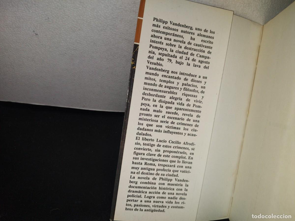 Libros de segunda mano: 98- EL POMPEYANO - PHILIPP VANDENBERG - 1987 - Foto 4