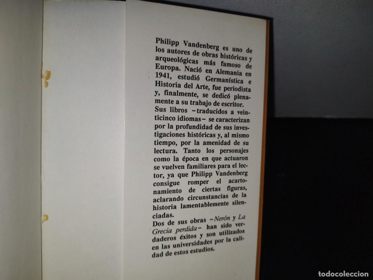 Libros de segunda mano: 98- EL POMPEYANO - PHILIPP VANDENBERG - 1987 - Foto 5