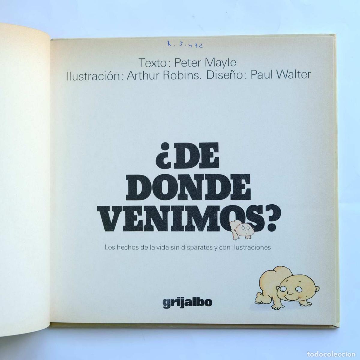 Libros de segunda mano: &iquest;De d&oacute;nde venimos? - MAYLE, Peter (texto) - ROBINS, Arthur (ilustraci&oacute;n) - Foto 3