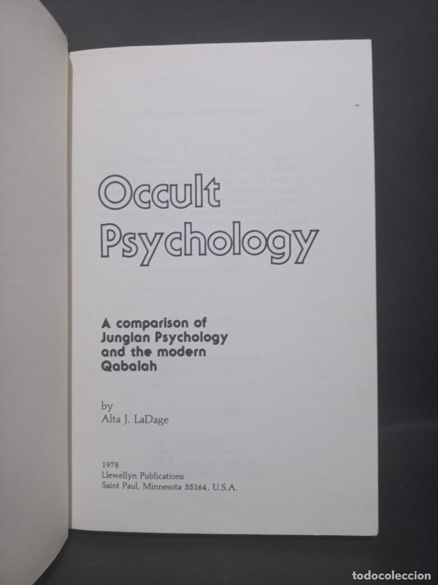 Libros de segunda mano: ALTA J. LADAGE - OCCULT PSYCHOLOGY - 1978 - Foto 2