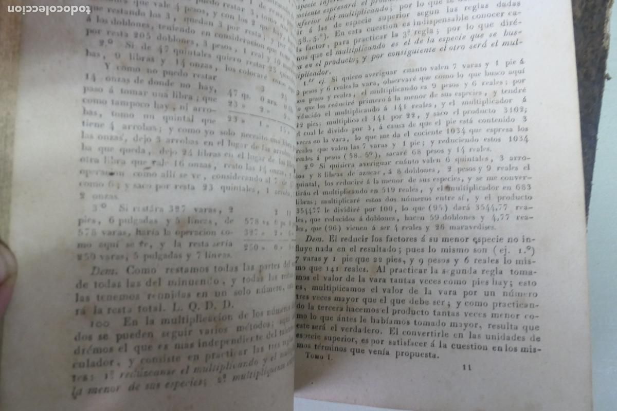 Libros de segunda mano: Dos antiguos libros. Compendio de matematicas, vallejo - Foto 5