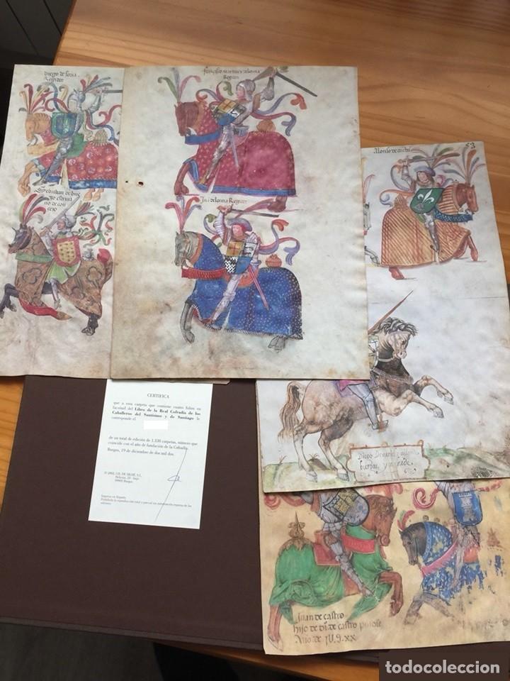 Libros de segunda mano: 4 L&Aacute;MINAS FACS&Iacute;MIL CABALLEROS DEL SANT&Iacute;SIMO Y SANTIAGO E SILO&Eacute; NUMERADO armorial - Foto 1