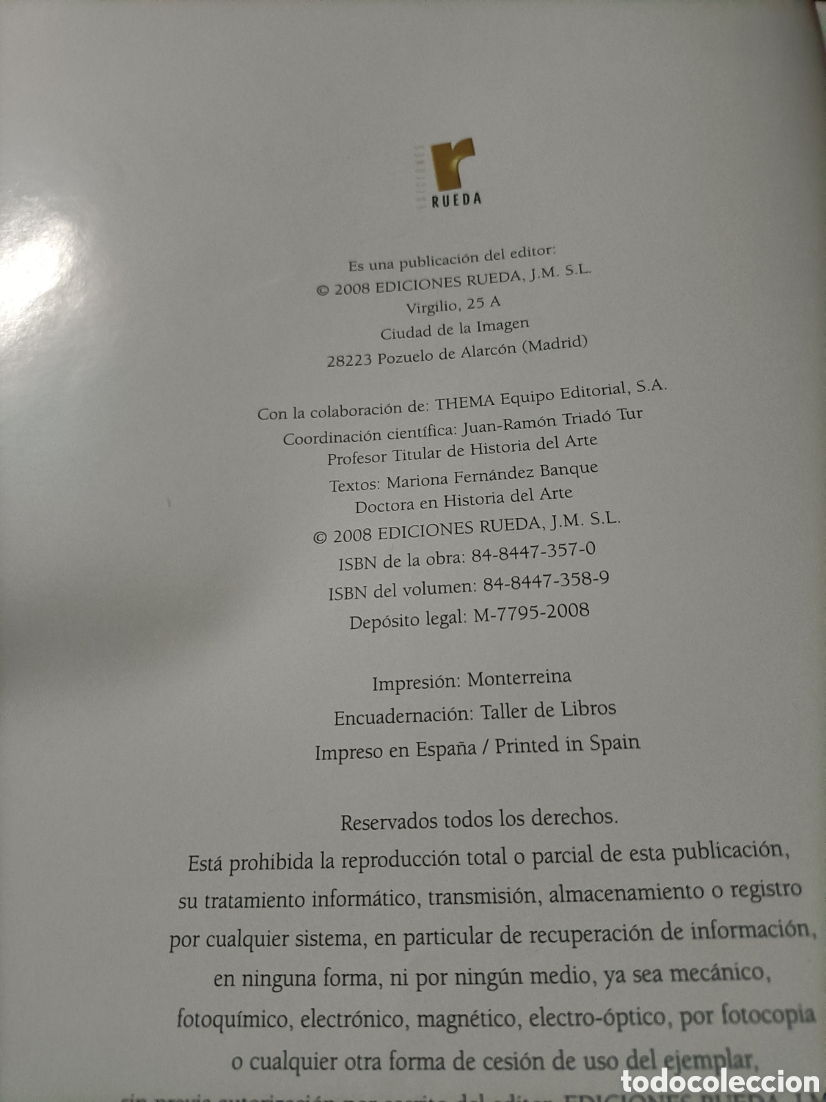 Libros de segunda mano: Historia del Arte ediciones Rueda - Foto 2