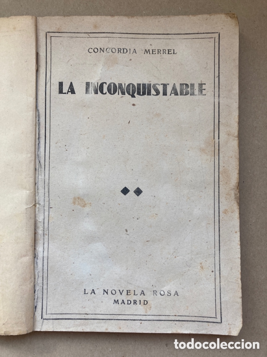 Libros de segunda mano: La Inconquistable de Concordia Merrel - Foto 2