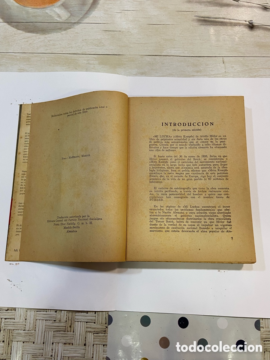 Libros de segunda mano: Mi lucha, Mein Kampf de Adolf Hitler - Foto 3