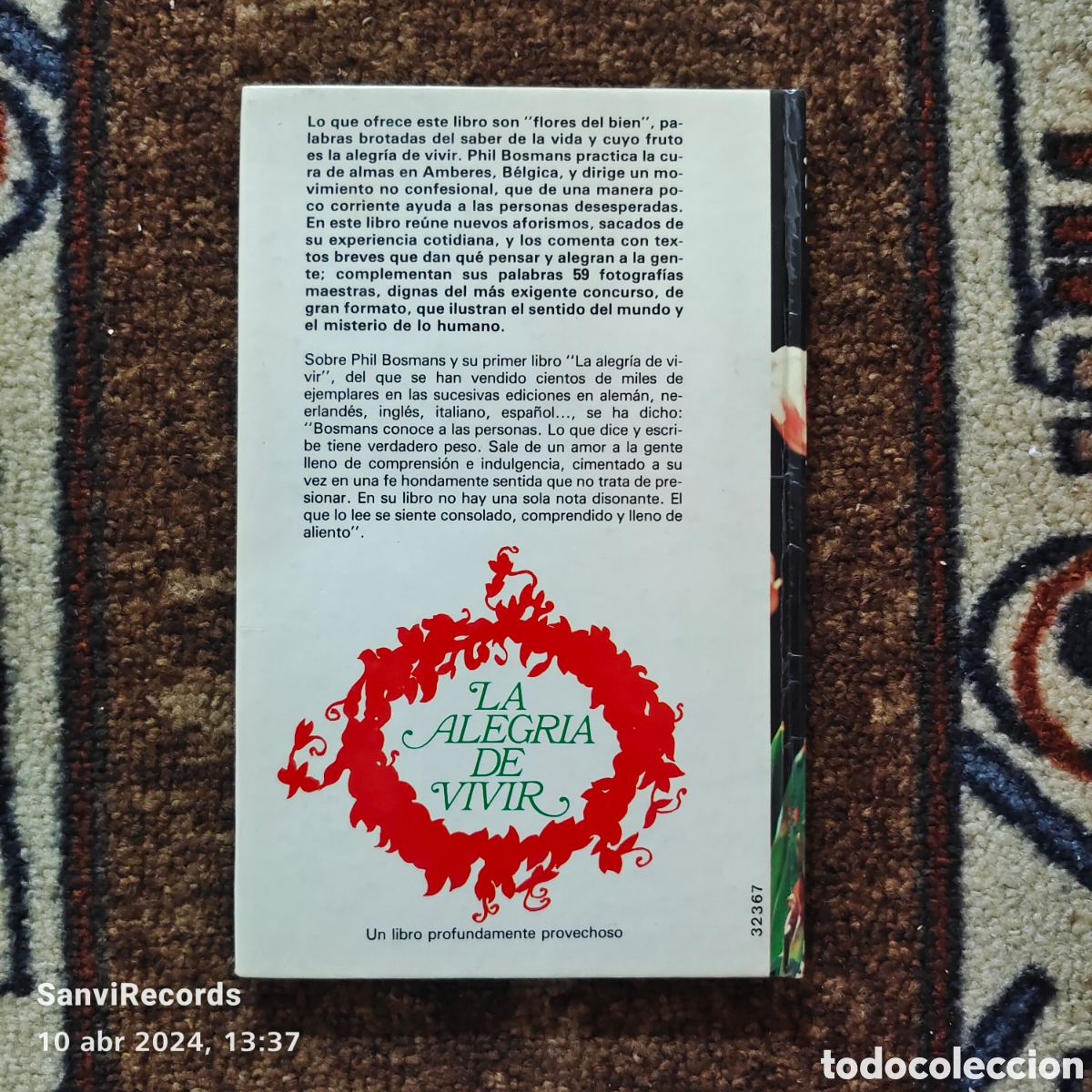 Libros de segunda mano: LAS FLORES DEL BIEN (PHIL BOSMANS) - Foto 2
