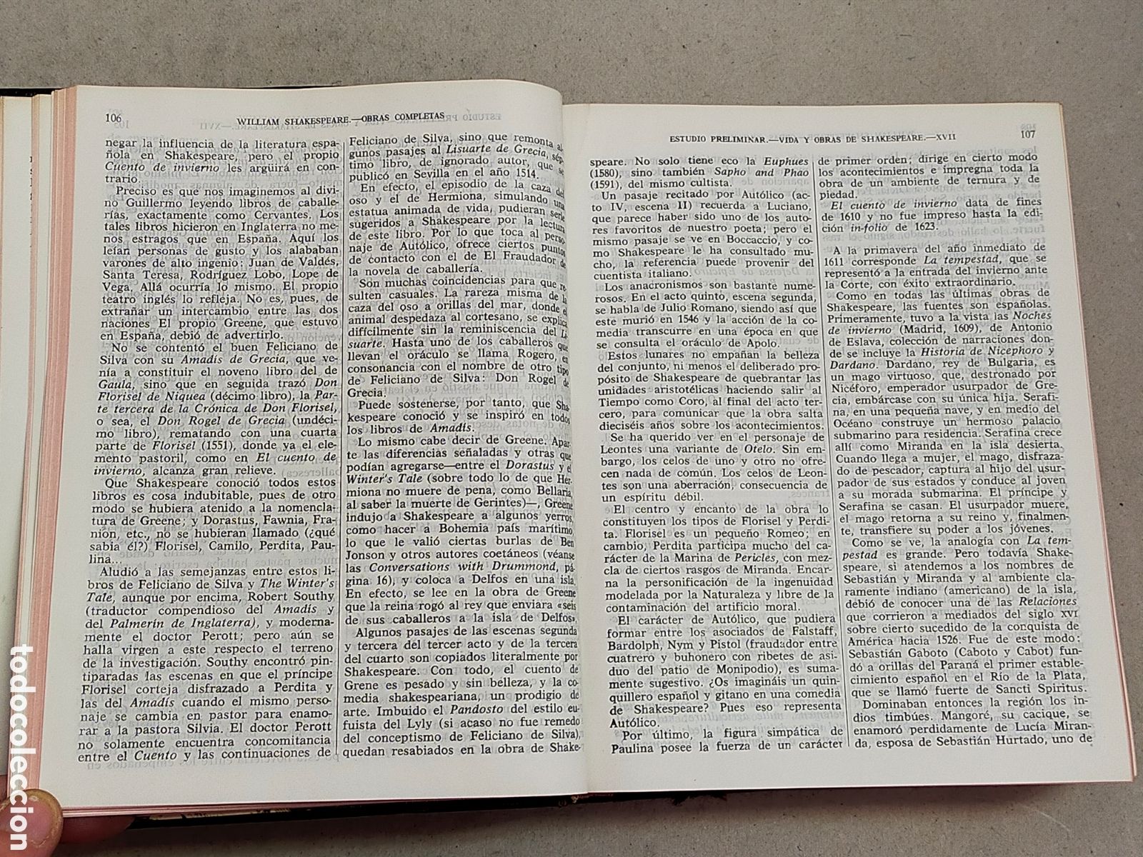 Libros de segunda mano: OBRAS COMPLETAS WILLIAM SHAKESPEARE. AGUILAR. MADRID 1961. - Foto 9