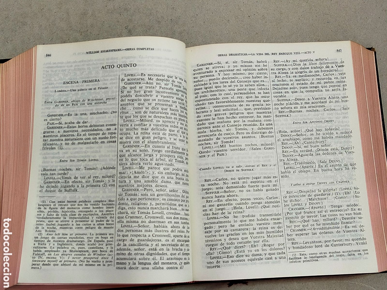 Libros de segunda mano: OBRAS COMPLETAS WILLIAM SHAKESPEARE. AGUILAR. MADRID 1961. - Foto 11