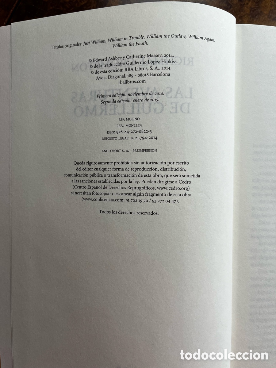 Libros de segunda mano: Las aventuras de Guillermo. Antolog&iacute;a. - Foto 3