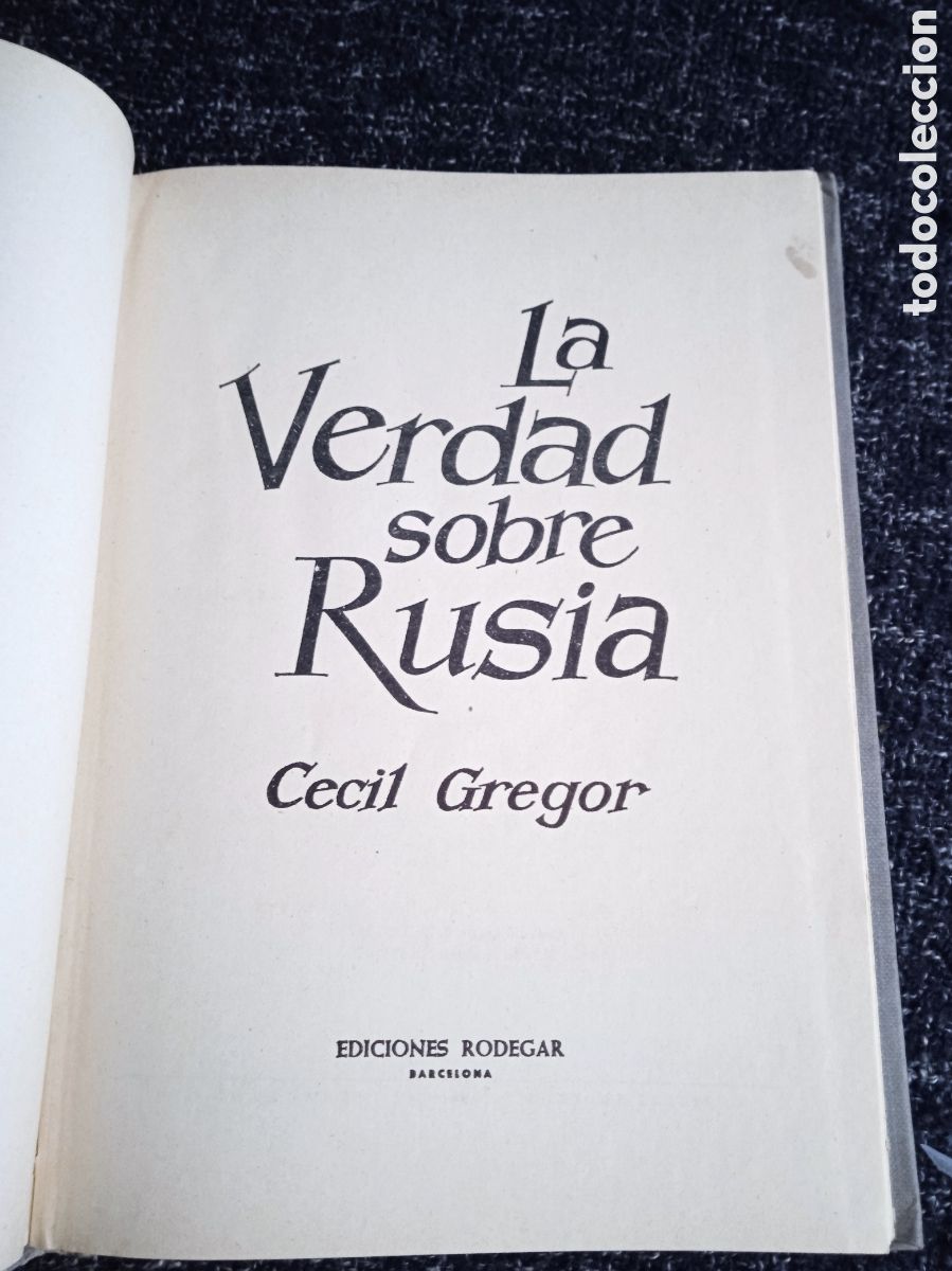 Libros de segunda mano: LA VERDAD SOBRE RUSIA. / CECIL GREGOR. - Foto 2