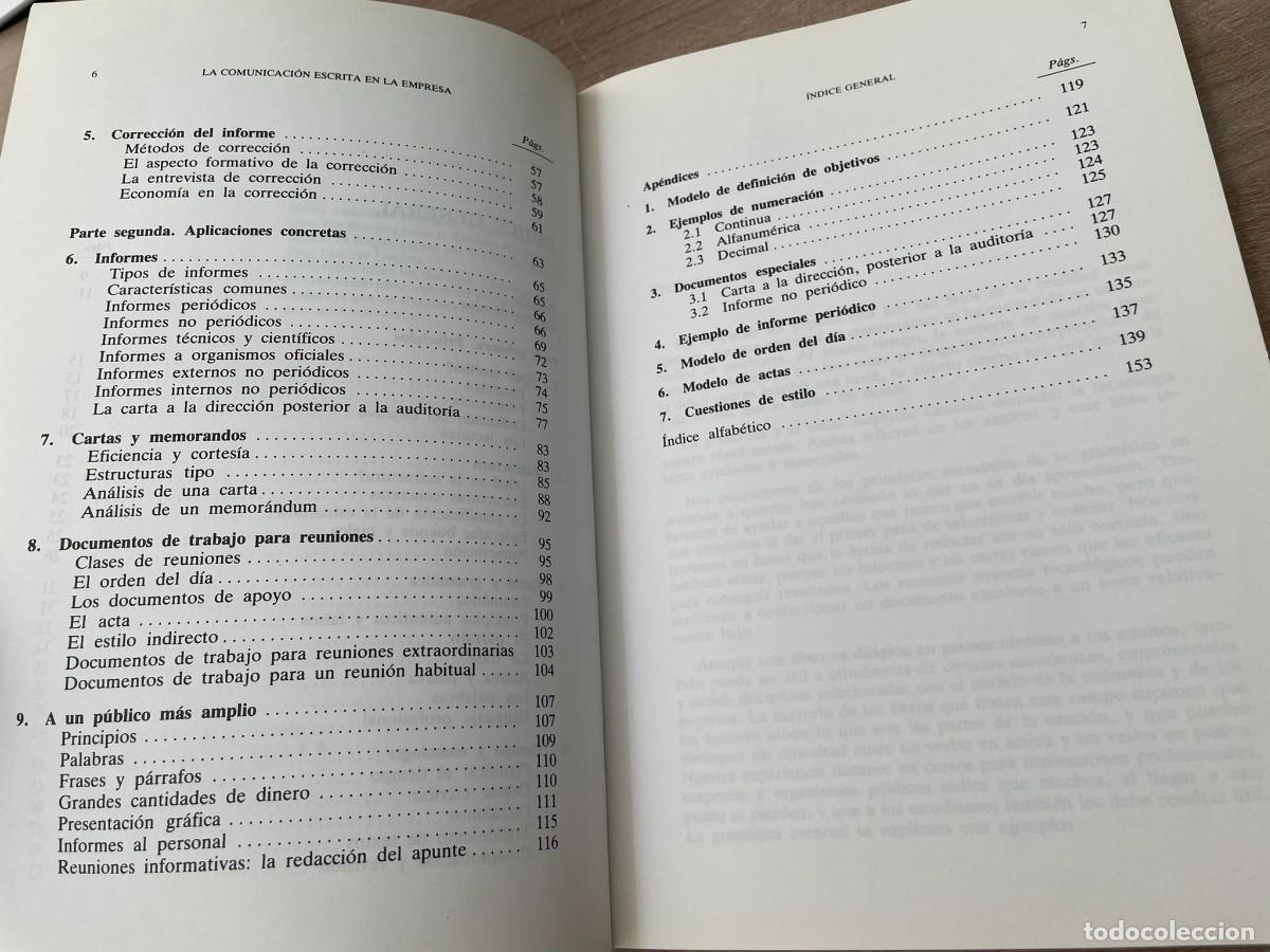 Libros de segunda mano: LA COMUNICACI&Oacute;N ESCRITA EN LA EMPRESA COMO REDACTAR CON PRECISI&Oacute;N Y FLUIDEZ - Foto 4