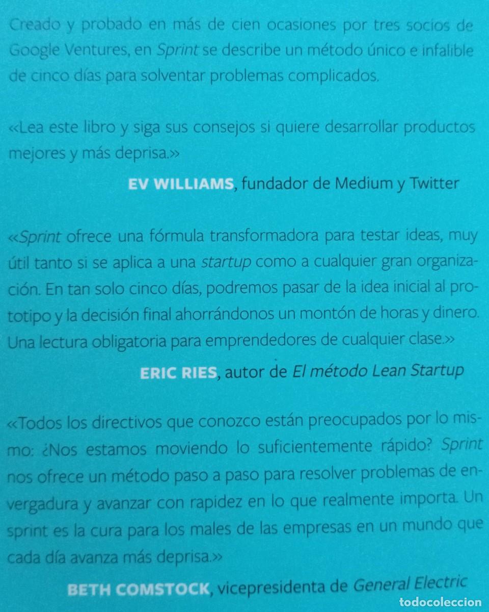 Libros de segunda mano: SPRINT - JAKE KNAPP - GOOGLE VENTURES - Foto 2