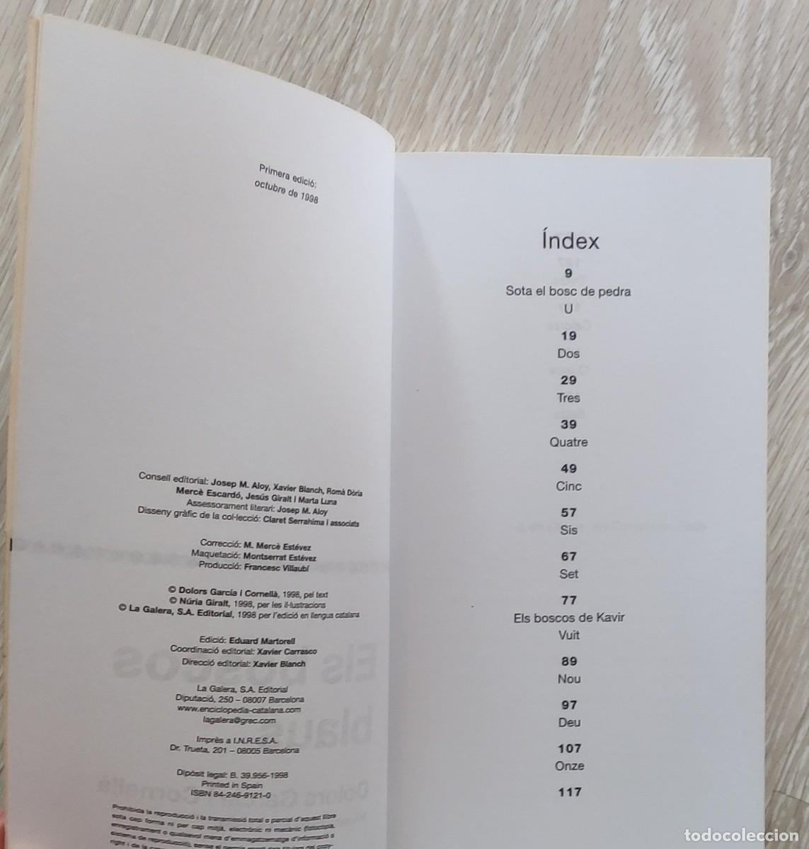 Libros de segunda mano: Libro. Els Boscos Blaus. De Dolors Garcia i Cornella. Catalan. - Foto 2
