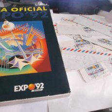 Libros de segunda mano: GUIA OFICIAL EXPO'92 SEVILLA Y 28 SELLOS CON MATASELLOS EXPO'92,VER DESCRIPCIÓN