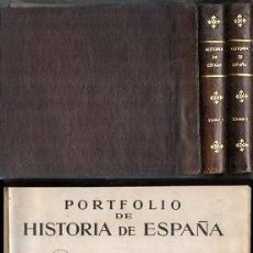 Libros de segunda mano: PORTFOLIO DE HISTORIA DE ESPAÑA - 2 TOMOS - SANDOVAL DEL RIO, MANUEL - A-H-1707